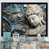 Religious Buddhism Statue I - Spiritual Canvas Wall Art