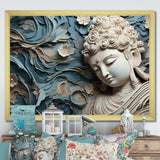 Religious Buddhism Statue I - Spiritual Canvas Wall Art