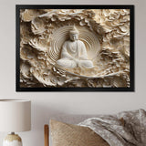 Simple Buddhism Statue I - Spiritual Canvas Wall Art