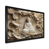 Simple Buddhism Statue I - Spiritual Canvas Wall Art