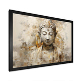 Simple Buddhism Statue II - Spiritual Canvas Wall Art