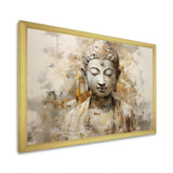 Simple Buddhism Statue II - Spiritual Canvas Wall Art