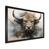 Buffalo Bison Head I - Animals Canvas Wall Art