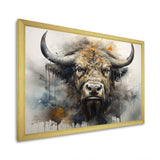 Buffalo Bison Head I - Animals Canvas Wall Art