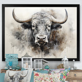 Minimalism Buffalo Bison Head - Buffalo Wall Decor