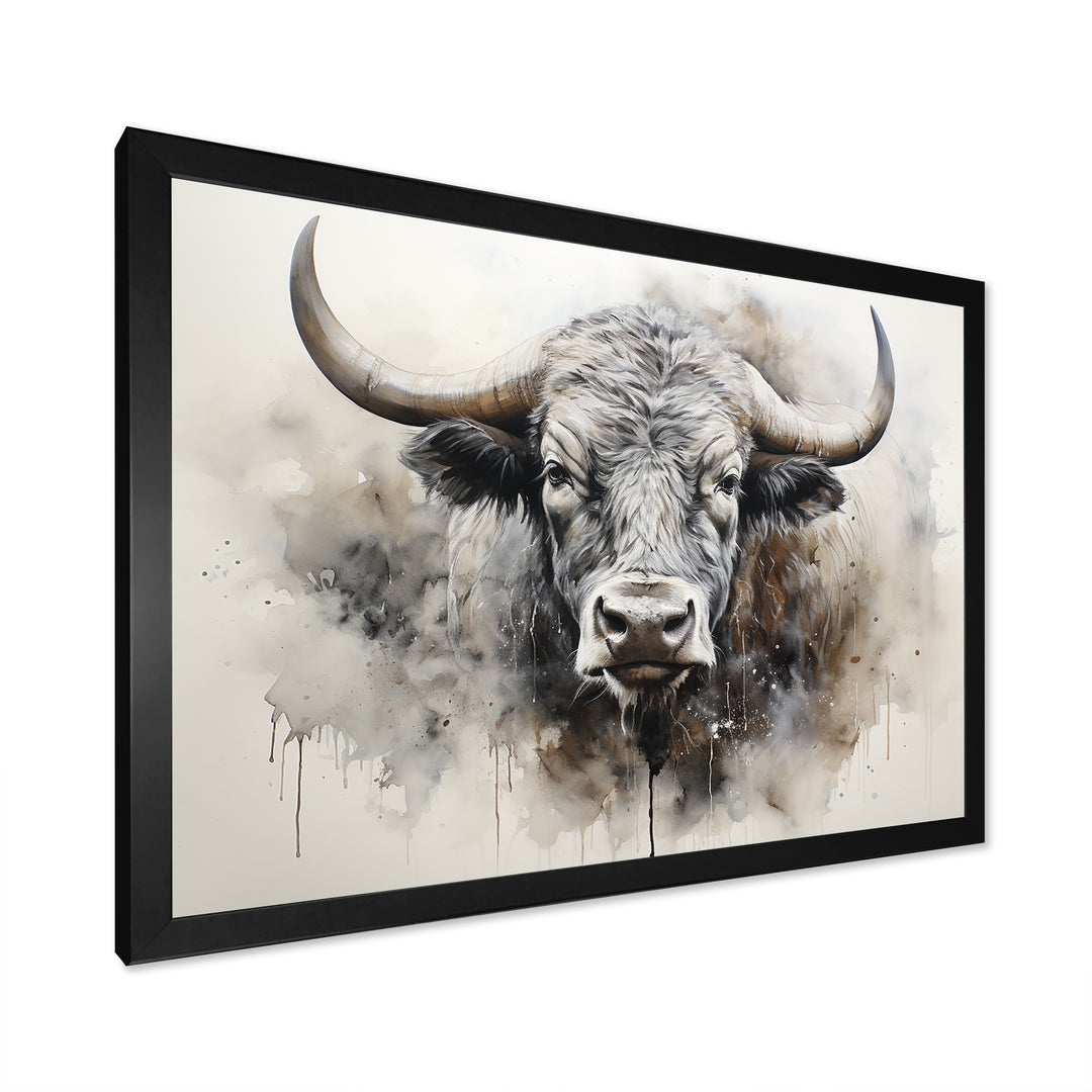 Minimalism Buffalo Bison Head - Buffalo Wall Decor