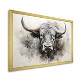 Minimalism Buffalo Bison Head - Buffalo Wall Decor
