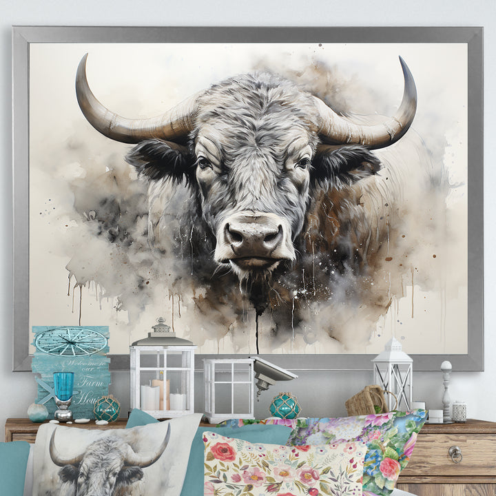 Minimalism Buffalo Bison Head - Buffalo Wall Decor