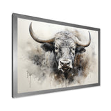 Minimalism Buffalo Bison Head - Buffalo Wall Decor