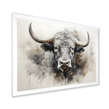 Minimalism Buffalo Bison Head - Buffalo Wall Decor