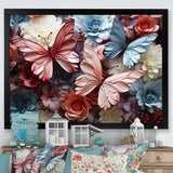 A Pastel Palette Creates A Whimsical Flight - Butterfly Wall Art Prints
