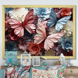 A Pastel Palette Creates A Whimsical Flight - Butterfly Wall Art Prints