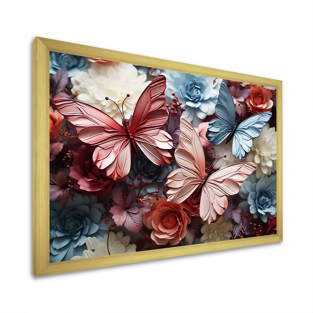 A Pastel Palette Creates A Whimsical Flight - Butterfly Wall Art Prints