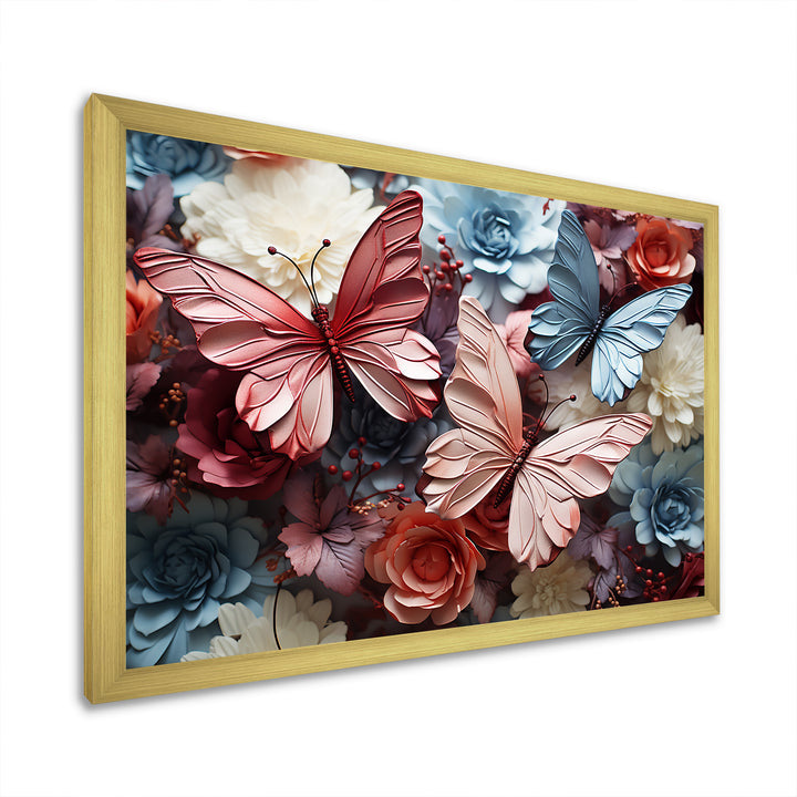 A Pastel Palette Creates A Whimsical Flight - Butterfly Wall Art Prints