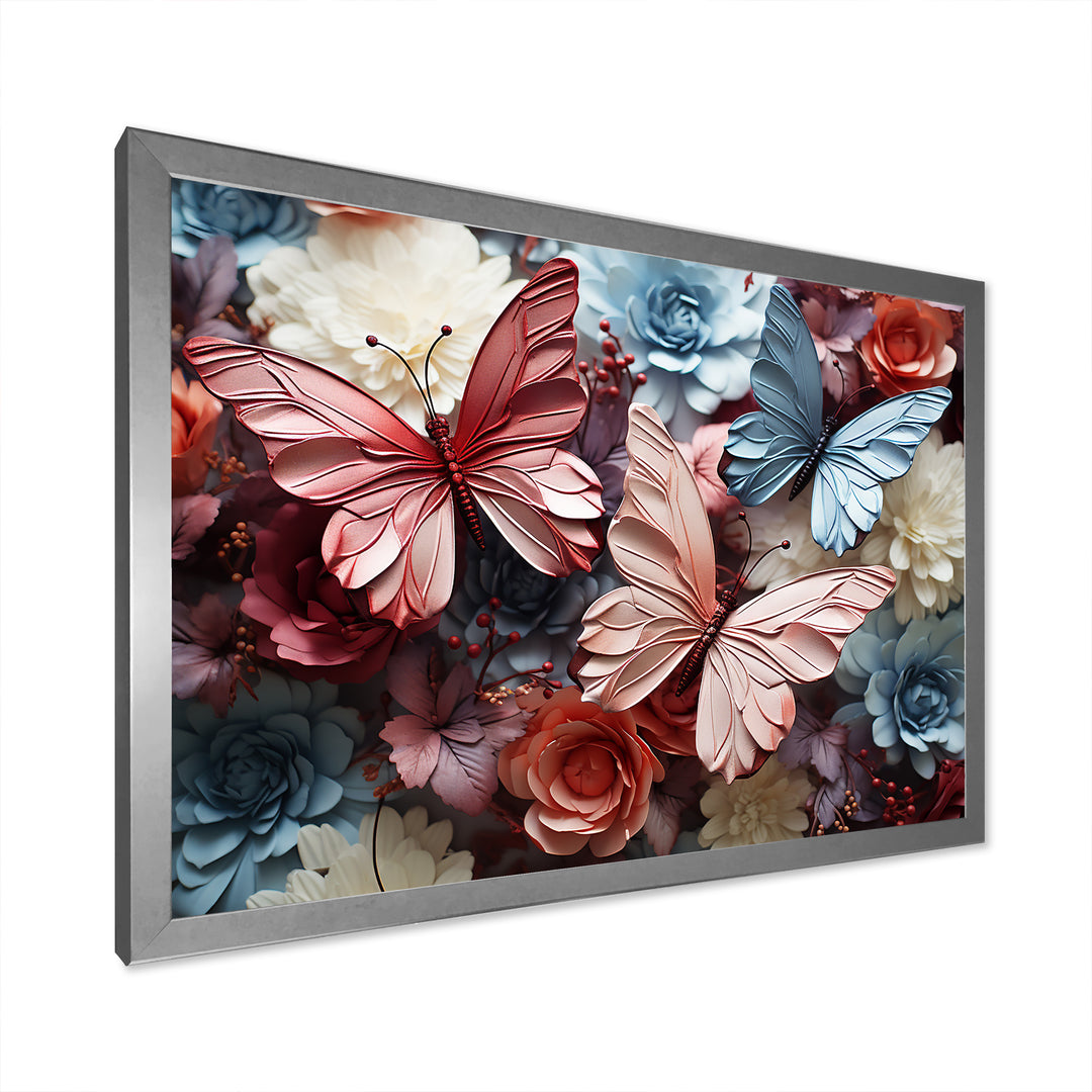 A Pastel Palette Creates A Whimsical Flight - Butterfly Wall Art Prints