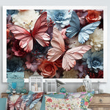A Pastel Palette Creates A Whimsical Flight - Butterfly Wall Art Prints