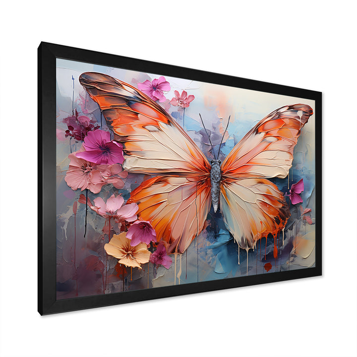 Butterfly Abstract Auras - Pink Butterfly Wall Art