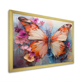 Butterfly Abstract Auras - Pink Butterfly Wall Art