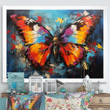 Bold Pop Colors Infuse Butterflies With Energy - Butterfly Framed Canvas Art