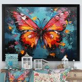 Bold Pop Colors Infuse Butterflies With Energy - Animals Canvas Wall Art