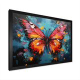 Bold Pop Colors Infuse Butterflies With Energy - Animals Canvas Wall Art