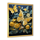 Lemon Yellow Butterfly Delight - Butterfly Home Decor Art
