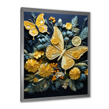 Lemon Yellow Butterfly Delight - Butterfly Home Decor Art