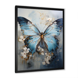 Butterfly Ethereal Blues Form Abstract Elegance - Butterfly Wall Art Prints