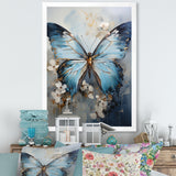 Butterfly Ethereal Blues Form Abstract Elegance - Butterfly Wall Art Prints