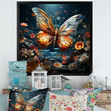 Butterfly Fantasy Flight - Blue Butterfly Wall Art