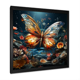Butterfly Fantasy Flight - Blue Butterfly Wall Art