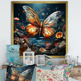 Butterfly Fantasy Flight - Blue Butterfly Wall Art