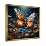Butterfly Fantasy Flight - Blue Butterfly Wall Art