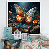 Butterfly Fantasy Flight - Blue Butterfly Wall Art
