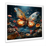 Butterfly Fantasy Flight - Blue Butterfly Wall Art