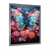 Butterfly Fauvist Flutter - Butterfly Large Canvas Wall Art
