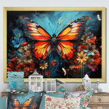 Butterfly Graffiti Style - Butterfly Living Room Wall Art