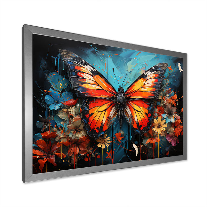 Butterfly Graffiti Style - Butterfly Living Room Wall Art