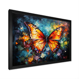 Intense Hues Celebrate The Butterflies - Butterfly Canvas Wall Art