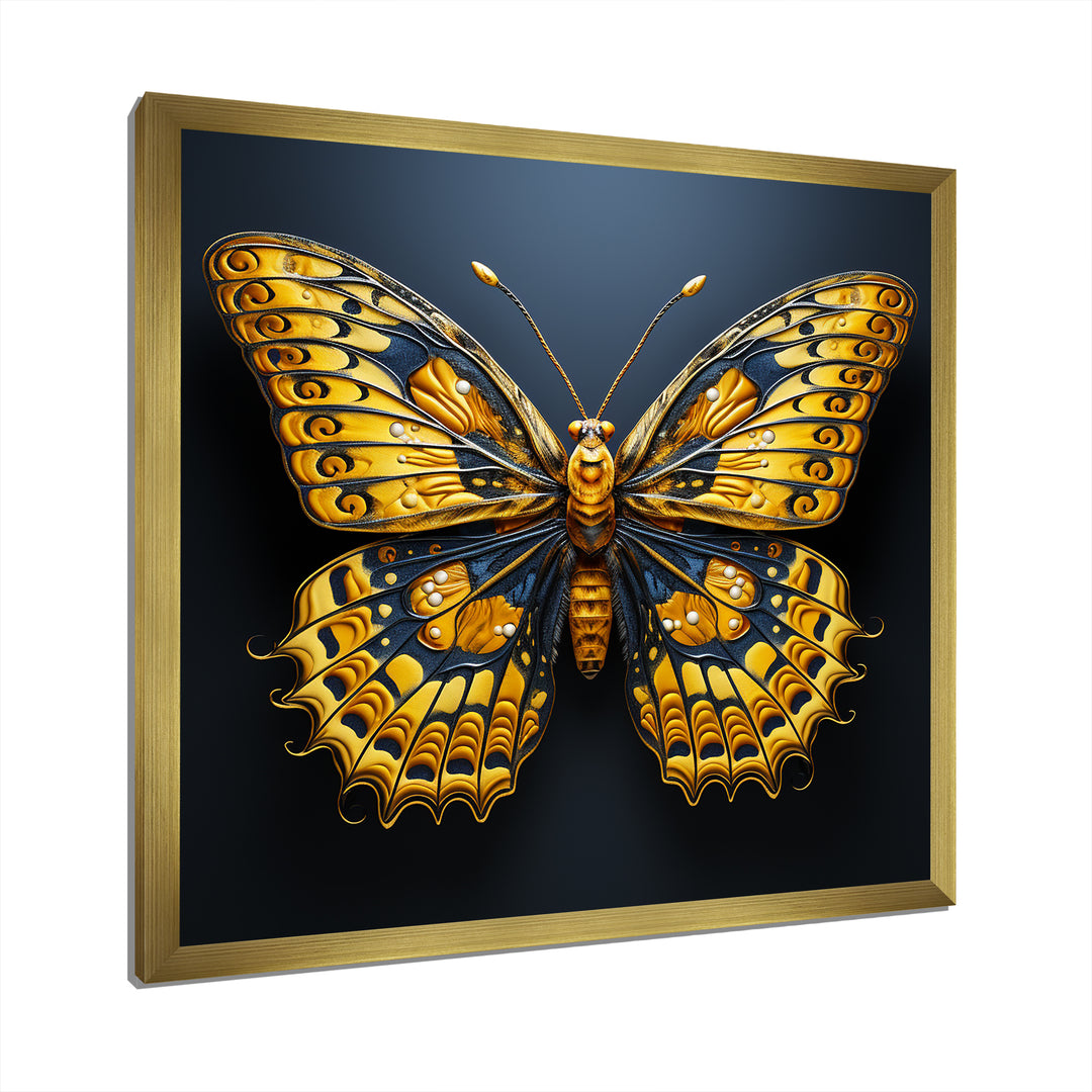 Lemon Yellow Tones Portray Butterflies - Butterfly Wall Decor