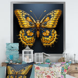 Lemon Yellow Tones Portray Butterflies - Butterfly Wall Decor