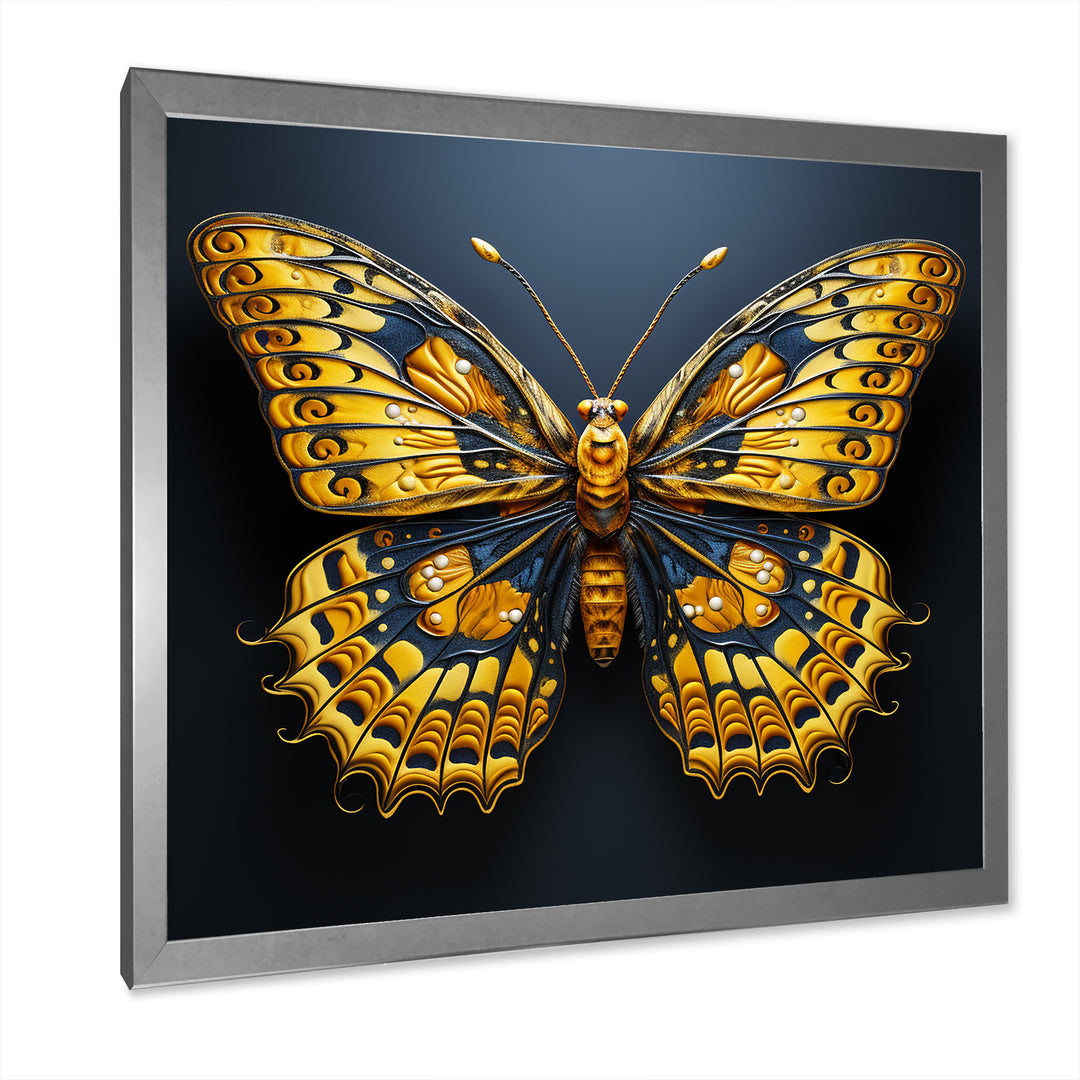 Lemon Yellow Tones Portray Butterflies - Butterfly Wall Decor