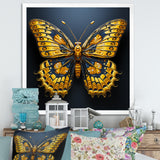 Lemon Yellow Tones Portray Butterflies - Butterfly Wall Decor