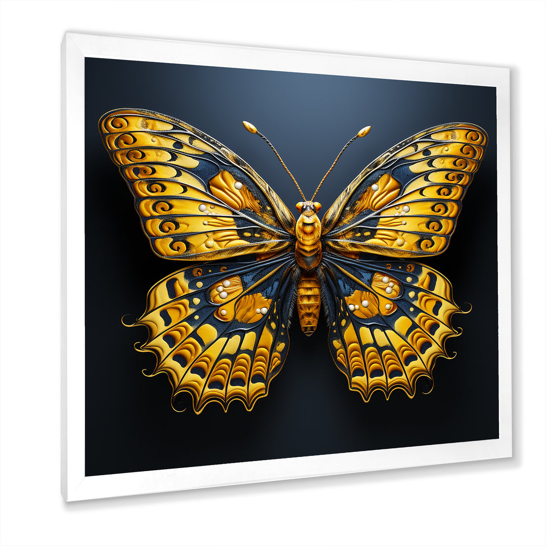 Lemon Yellow Tones Portray Butterflies - Butterfly Wall Decor