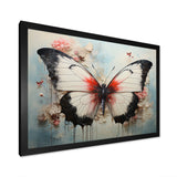 Minimalism White Butterfly - Black Butterfly Wall Art