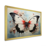 Minimalism White Butterfly - Black Butterfly Wall Art