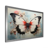 Minimalism White Butterfly - Black Butterfly Wall Art