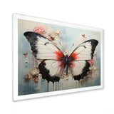 Minimalism White Butterfly - Black Butterfly Wall Art