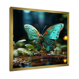 Butterfly Natures Palette - Green Butterfly Wall Art