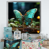 Butterfly Natures Palette - Green Butterfly Wall Art